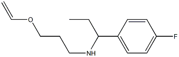 [3-(ethenyloxy)propyl][1-(4-fluorophenyl)propyl]amine Structure