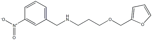 [3-(furan-2-ylmethoxy)propyl][(3-nitrophenyl)methyl]amine Structure