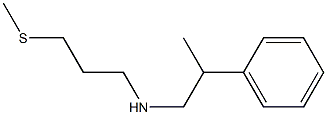 [3-(methylsulfanyl)propyl](2-phenylpropyl)amine 化学構造式