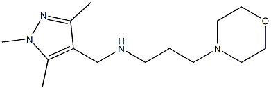 [3-(morpholin-4-yl)propyl][(1,3,5-trimethyl-1H-pyrazol-4-yl)methyl]amine 结构式