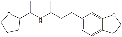 [4-(2H-1,3-benzodioxol-5-yl)butan-2-yl][1-(oxolan-2-yl)ethyl]amine,,结构式