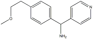 [4-(2-methoxyethyl)phenyl](pyridin-4-yl)methanamine Structure