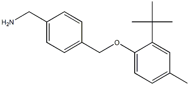 [4-(2-tert-butyl-4-methylphenoxymethyl)phenyl]methanamine Structure