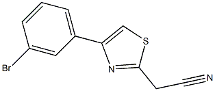 [4-(3-bromophenyl)-1,3-thiazol-2-yl]acetonitrile Structure