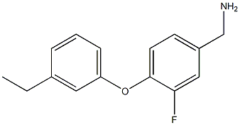 [4-(3-ethylphenoxy)-3-fluorophenyl]methanamine Structure