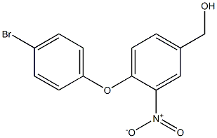 [4-(4-bromophenoxy)-3-nitrophenyl]methanol 结构式