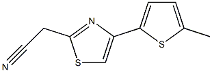 [4-(5-methylthien-2-yl)-1,3-thiazol-2-yl]acetonitrile Structure