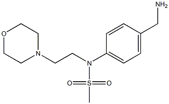 [4-(aminomethyl)phenyl]-N-[2-(morpholin-4-yl)ethyl]methanesulfonamide|