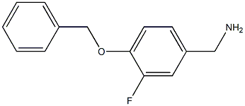 [4-(benzyloxy)-3-fluorophenyl]methanamine Struktur