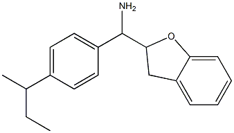 [4-(butan-2-yl)phenyl](2,3-dihydro-1-benzofuran-2-yl)methanamine Structure