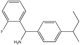 [4-(butan-2-yl)phenyl](2-fluorophenyl)methanamine Structure