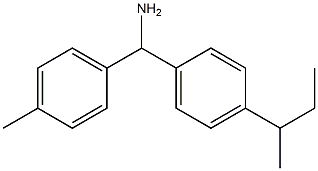 [4-(butan-2-yl)phenyl](4-methylphenyl)methanamine,,结构式
