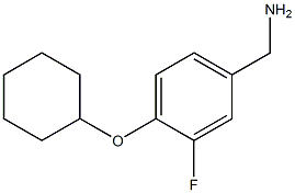 [4-(cyclohexyloxy)-3-fluorophenyl]methanamine,,结构式