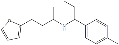 [4-(furan-2-yl)butan-2-yl][1-(4-methylphenyl)propyl]amine 结构式