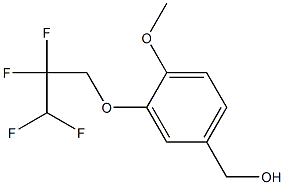 [4-methoxy-3-(2,2,3,3-tetrafluoropropoxy)phenyl]methanol,,结构式