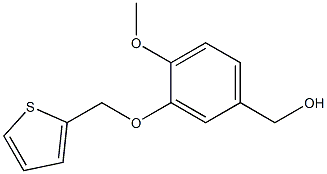 [4-methoxy-3-(thiophen-2-ylmethoxy)phenyl]methanol Struktur