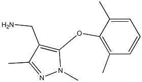 [5-(2,6-dimethylphenoxy)-1,3-dimethyl-1H-pyrazol-4-yl]methanamine Struktur