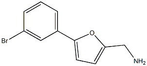 [5-(3-bromophenyl)-2-furyl]methylamine Structure