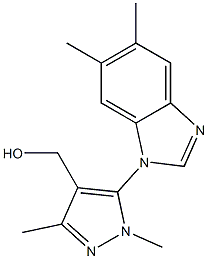 [5-(5,6-dimethyl-1H-1,3-benzodiazol-1-yl)-1,3-dimethyl-1H-pyrazol-4-yl]methanol