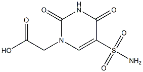 [5-(aminosulfonyl)-2,4-dioxo-3,4-dihydropyrimidin-1(2H)-yl]acetic acid Structure