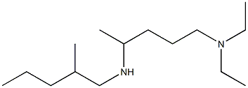 [5-(diethylamino)pentan-2-yl](2-methylpentyl)amine 化学構造式