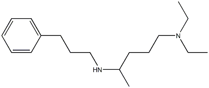 [5-(diethylamino)pentan-2-yl](3-phenylpropyl)amine,,结构式