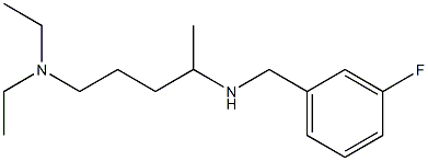 [5-(diethylamino)pentan-2-yl][(3-fluorophenyl)methyl]amine Structure