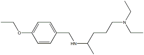 [5-(diethylamino)pentan-2-yl][(4-ethoxyphenyl)methyl]amine,,结构式