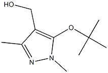 [5-(tert-butoxy)-1,3-dimethyl-1H-pyrazol-4-yl]methanol,,结构式