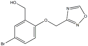 [5-bromo-2-(1,2,4-oxadiazol-3-ylmethoxy)phenyl]methanol Structure
