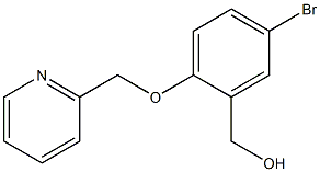 [5-bromo-2-(pyridin-2-ylmethoxy)phenyl]methanol,,结构式