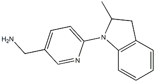 [6-(2-methyl-2,3-dihydro-1H-indol-1-yl)pyridin-3-yl]methanamine