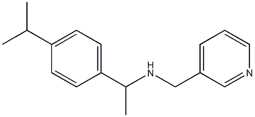 {1-[4-(propan-2-yl)phenyl]ethyl}(pyridin-3-ylmethyl)amine|