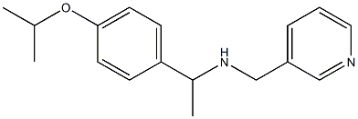 {1-[4-(propan-2-yloxy)phenyl]ethyl}(pyridin-3-ylmethyl)amine 化学構造式