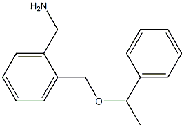 {2-[(1-phenylethoxy)methyl]phenyl}methanamine Struktur