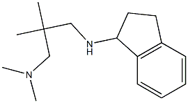 {2-[(2,3-dihydro-1H-inden-1-ylamino)methyl]-2-methylpropyl}dimethylamine 结构式