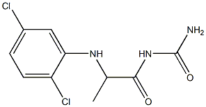 {2-[(2,5-dichlorophenyl)amino]propanoyl}urea 化学構造式