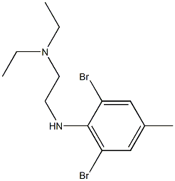 {2-[(2,6-dibromo-4-methylphenyl)amino]ethyl}diethylamine Structure