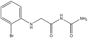 {2-[(2-bromophenyl)amino]acetyl}urea Struktur