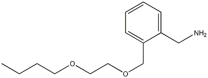 {2-[(2-butoxyethoxy)methyl]phenyl}methanamine Structure