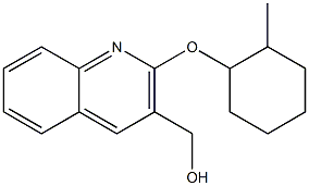 {2-[(2-methylcyclohexyl)oxy]quinolin-3-yl}methanol Struktur