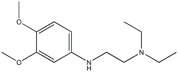 {2-[(3,4-dimethoxyphenyl)amino]ethyl}diethylamine,,结构式