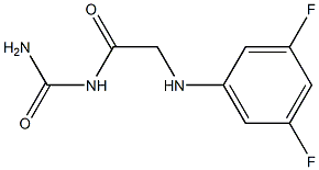 {2-[(3,5-difluorophenyl)amino]acetyl}urea Structure