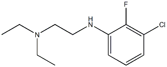 {2-[(3-chloro-2-fluorophenyl)amino]ethyl}diethylamine,,结构式