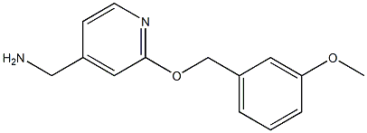{2-[(3-methoxybenzyl)oxy]pyridin-4-yl}methylamine,,结构式