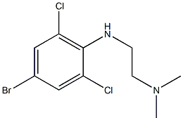 {2-[(4-bromo-2,6-dichlorophenyl)amino]ethyl}dimethylamine 结构式