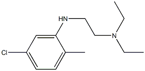 {2-[(5-chloro-2-methylphenyl)amino]ethyl}diethylamine 结构式