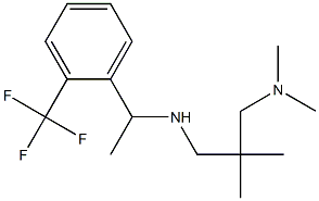 {2-[(dimethylamino)methyl]-2-methylpropyl}({1-[2-(trifluoromethyl)phenyl]ethyl})amine Structure