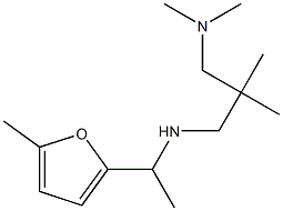 {2-[(dimethylamino)methyl]-2-methylpropyl}[1-(5-methylfuran-2-yl)ethyl]amine 结构式