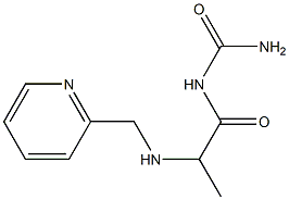{2-[(pyridin-2-ylmethyl)amino]propanoyl}urea 化学構造式